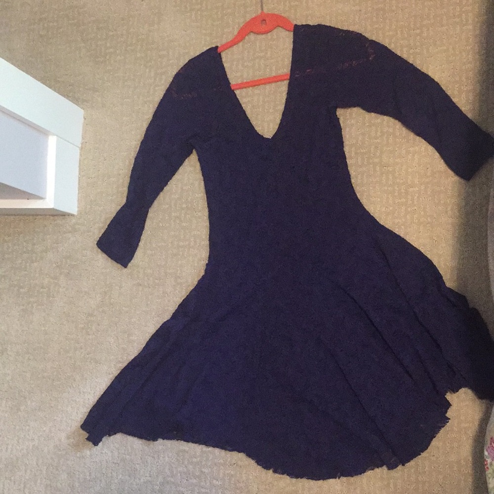 Lacey navy dress